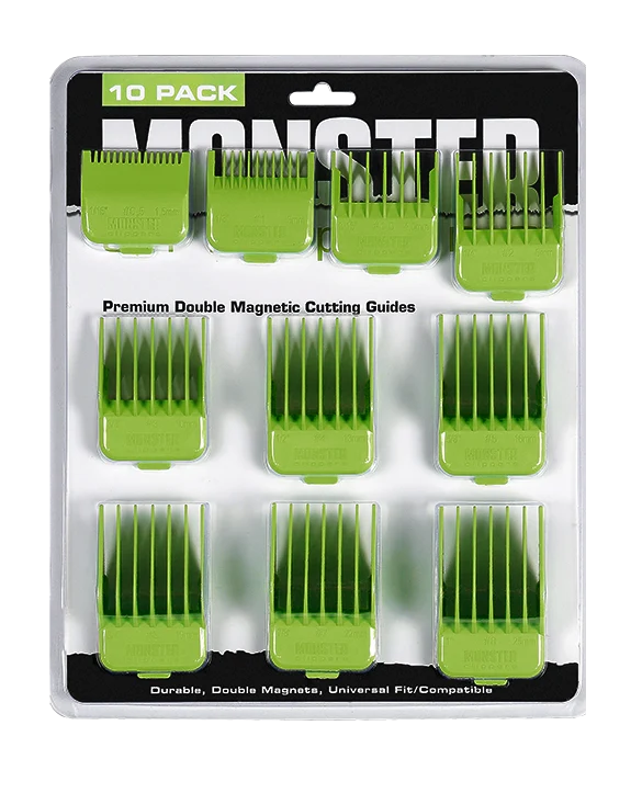 Monster Clippers Premium Dubbel Magnetische Opzetkammen Groen