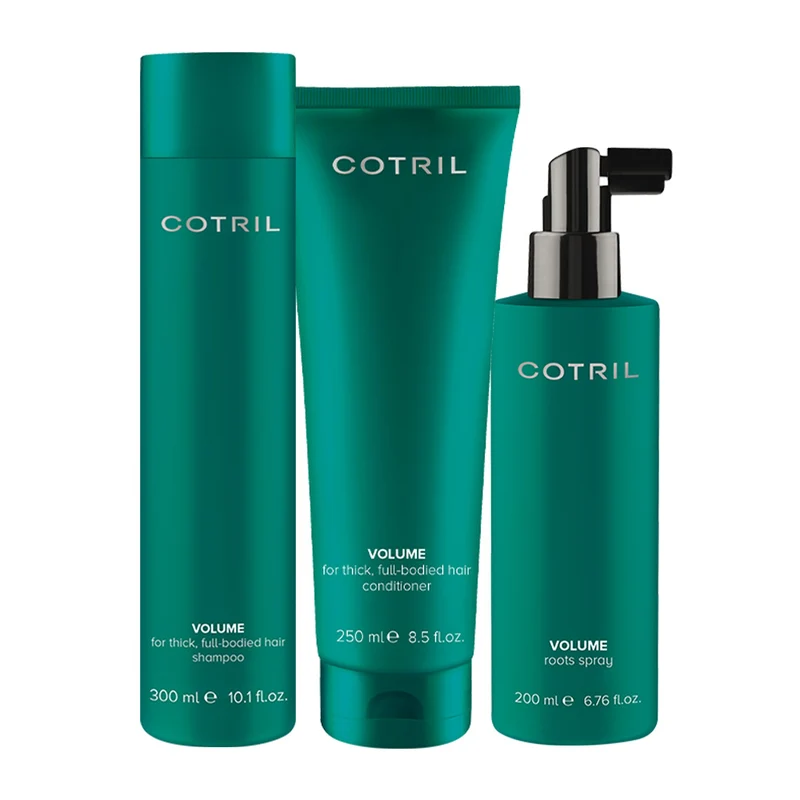 Cotril Volume Shampoo 300ml Conditioner 250ml Roots Spray 200ml