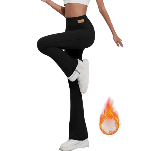 Legging Évasé Large Doublure Polaire