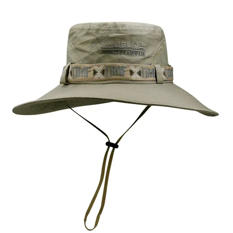 Chapeau d'Été à Large Bord et maille - Protection UV