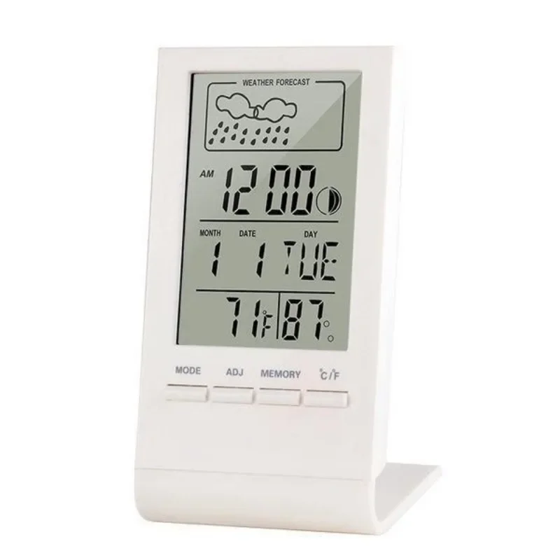 Station Météo d'Intérieur Numérique - Thermomètre, Hygromètre, Horloge & Date