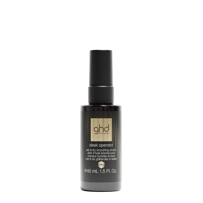 Ghd Sleek Operator Wet & Dry Smoothing Oil Elixir 45ml - huile nourrissante anti-frisottis