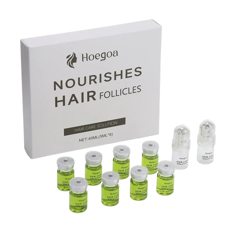 Coffret Ampoules Capillaire Anti-Perte de Cheveux + Dermaroller à Réservoir OFFERT
