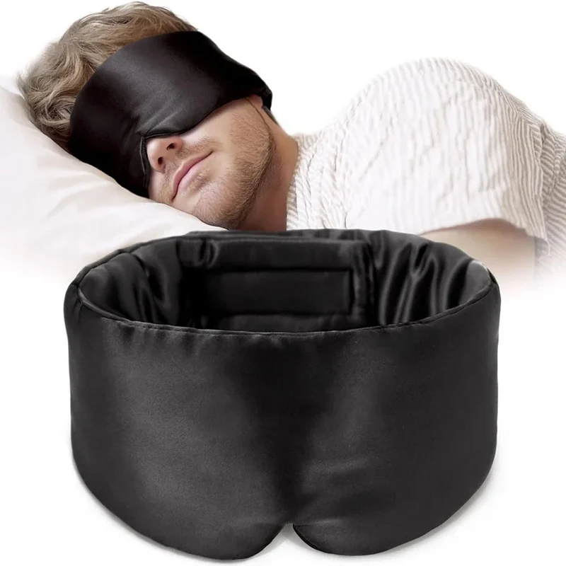 Bandeau de Sommeil XL en Soie de Mûrier Réglable