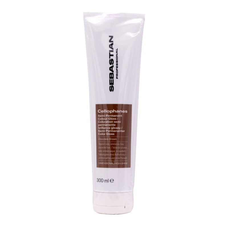 Sebastian Professional Cellophanes Semi-Permanent Colour Gloss Chocolate Brown 300ml - gloss illuminant semi-permanent