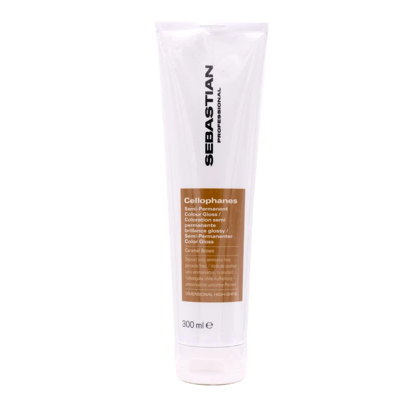 Sebastian Professional Semi-Permanent Colour Gloss Caramel Brown 300ml - gloss illuminant semi-permanent