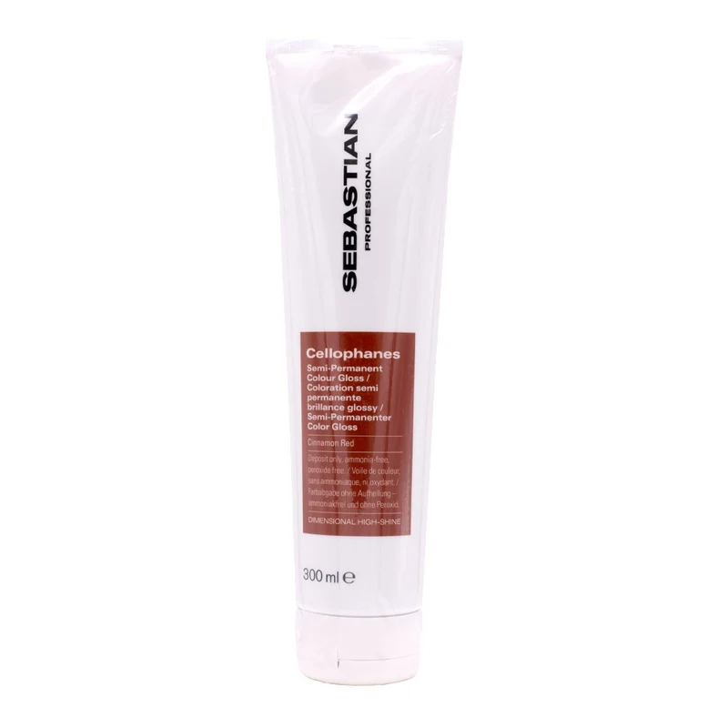 Sebastian Professional Cellophanes Semi-Permanent Colour Gloss Cinnamon Red 300ml - gloss illuminant semi-permanent