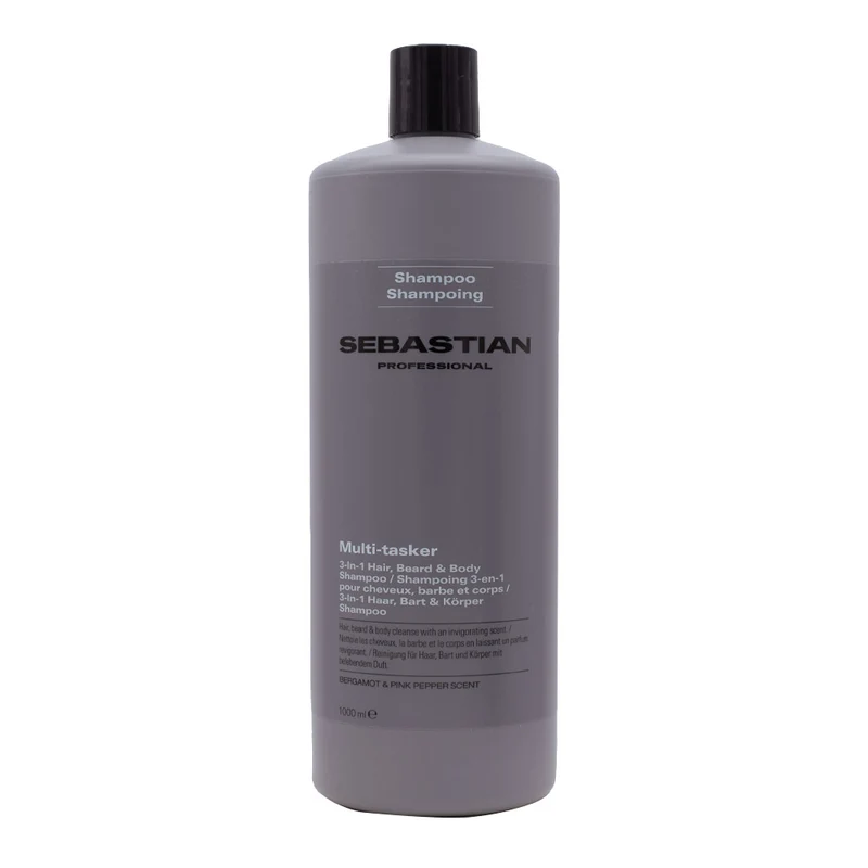 Sebastian Professional Multi-Tasker 3-in-1 Hair Beard & Body Shampoo 1000ml - nettoyant 3-en-1