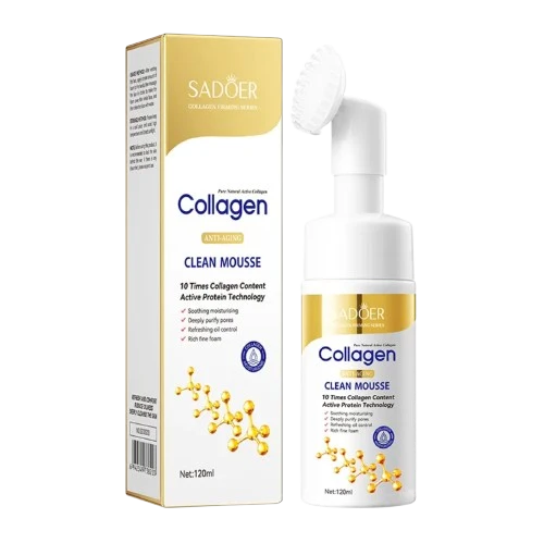 Nettoyant Mousse pour le Visage au Collagène