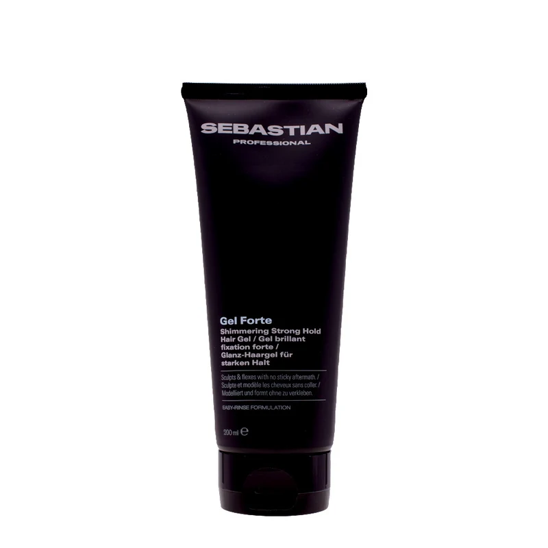 Sebastian Professional Gel Forte Shimmering Strong Hold Hair Gel 200ml - gel tenue forte