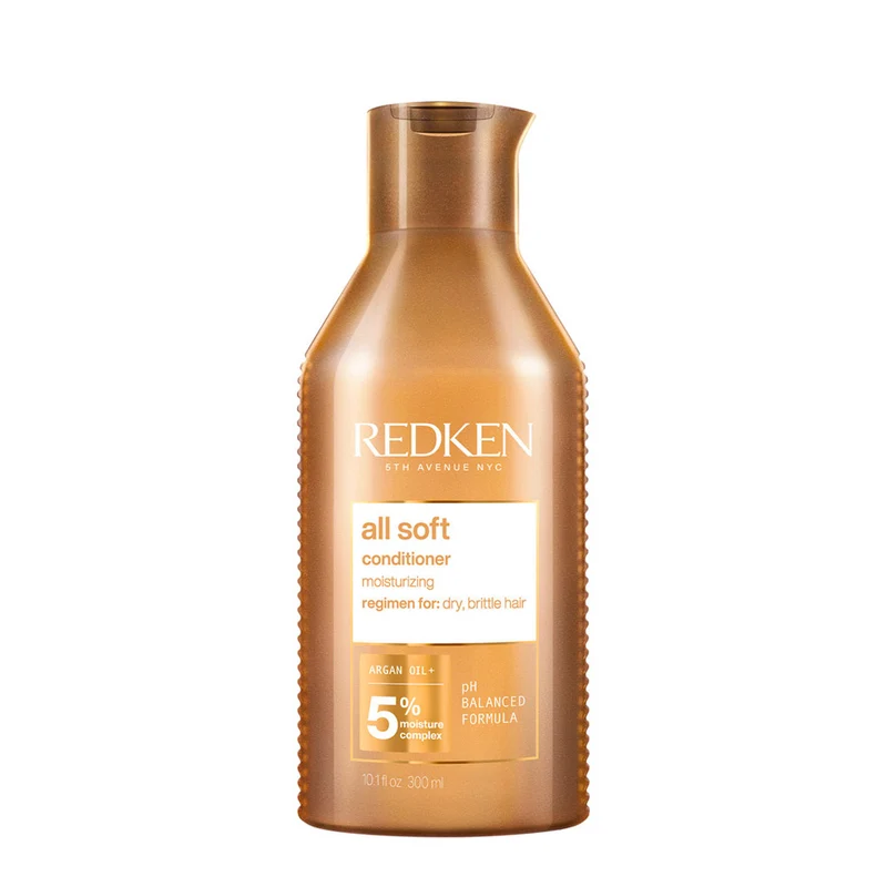 Redken All Soft Conditioner 300ml - après - shampooing hidratant cheveux secs