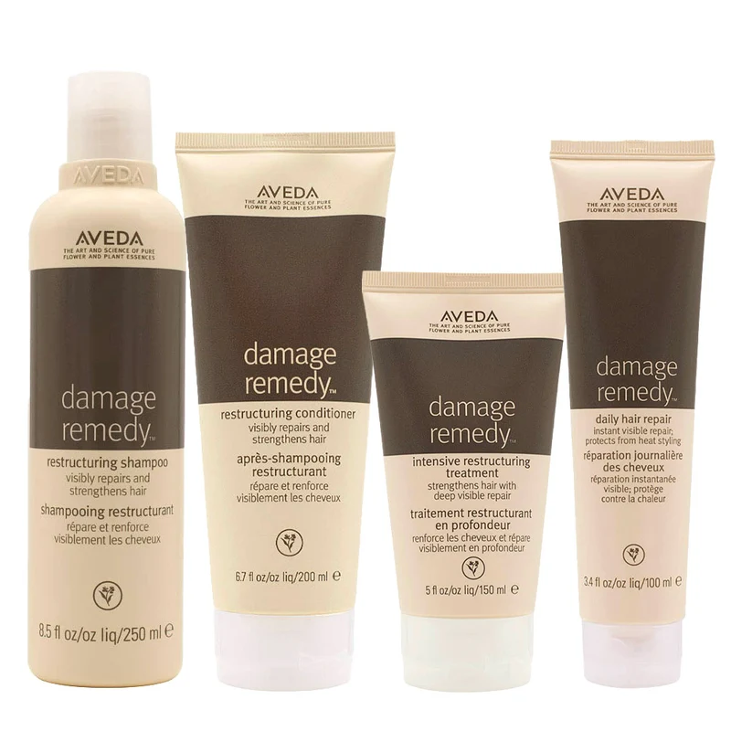 Aveda Damage Remedy Restructuring Shampoo 250ml Conditioner 200ml Treatment 150ml Hair Repair 100ml