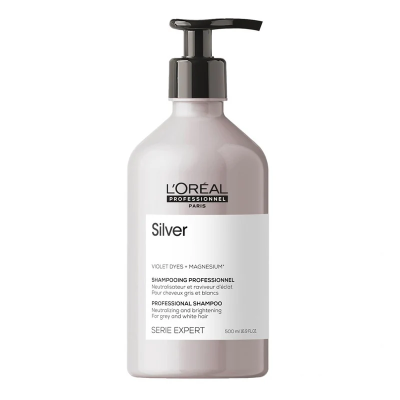L'Oréal Professionnel Paris Serie Expert Silver Shampoo 500ml - shampooing anti-jaunissement