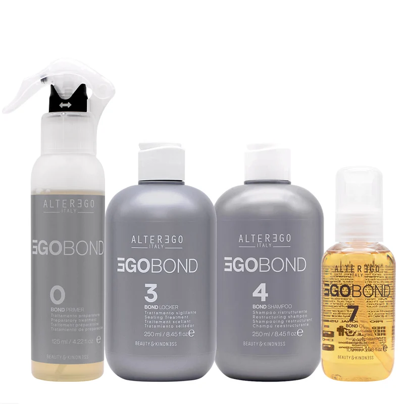 Alterego EgoBond 0 Primer 125ml 3 Locker 250ml 4 Shampoo 250ml 7 Oil 100ml