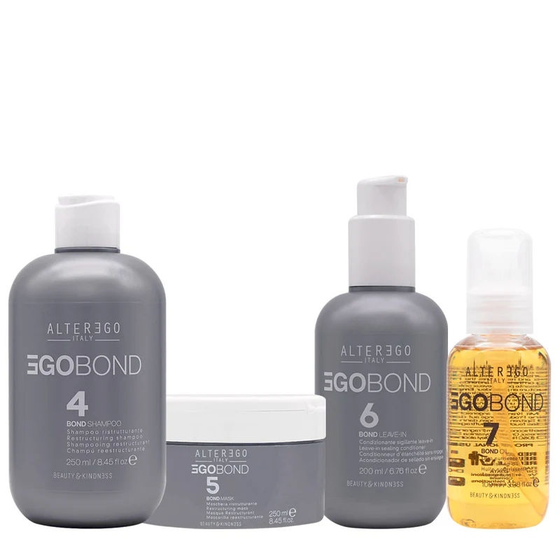 Alterego EgoBond 4 Shampoo 250ml 5 Mask 250ml 6 Leave In 200ml 7 Oil 100ml