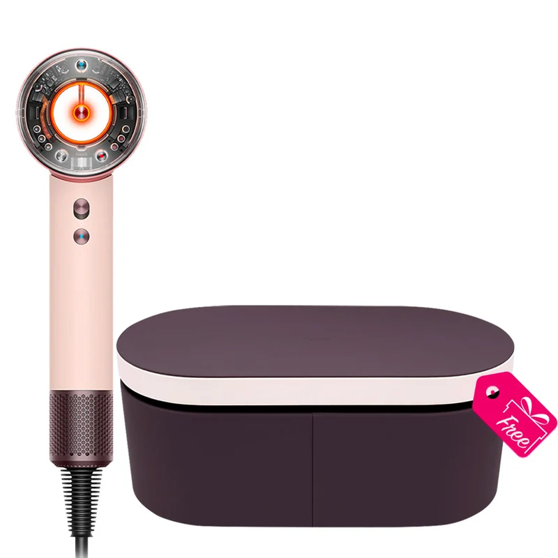 Dyson Supersonic Nural Straight + Wavy Phon Rose Poudré / Or Rose + Coffret GRATUIT