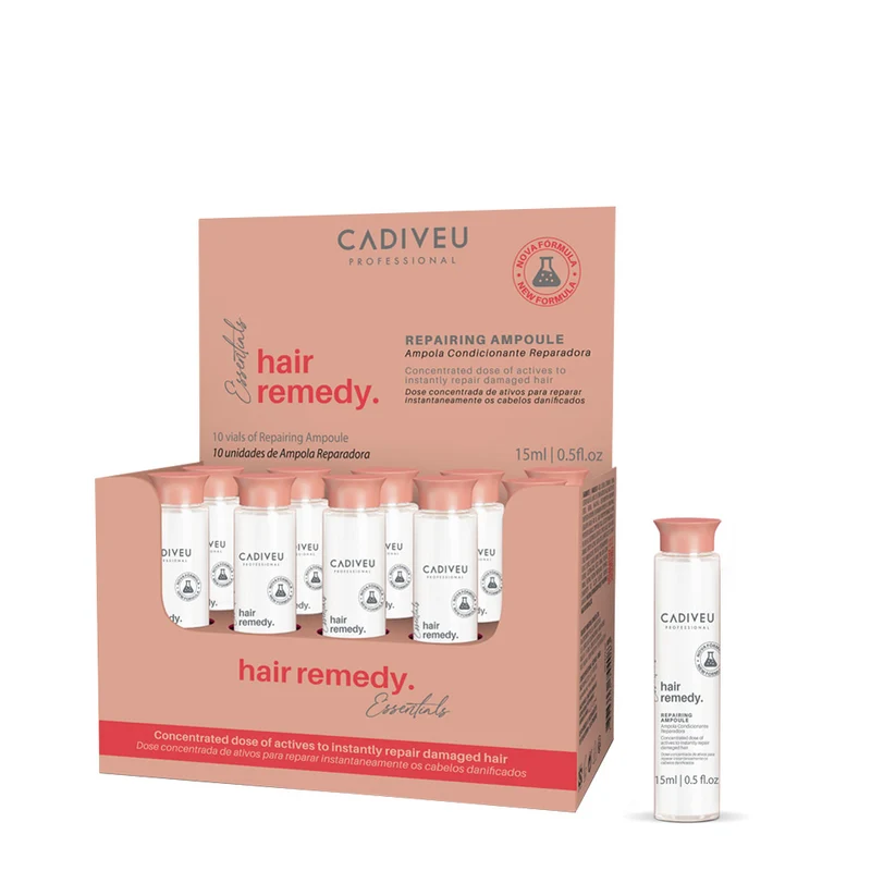 Cadiveu Essentials Hair Remedy Repairing Ampoule 10x15ml - kit réparation