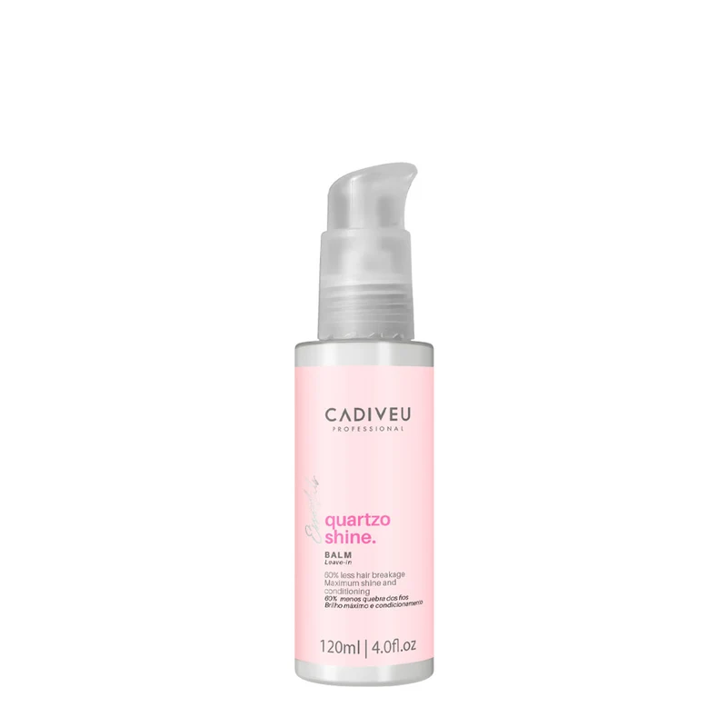 Cadiveu Essentials Quartzo Shine Balm Leave-In 120ml - baume nourrissant sans rinçage