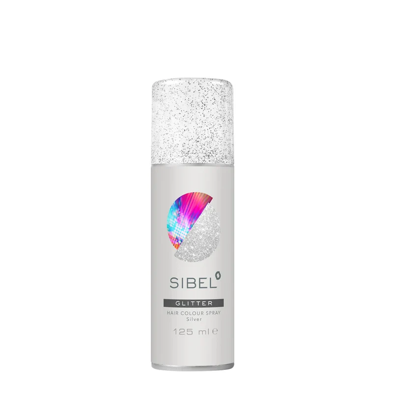 Sibel Glitter Hair Colour Spray SIlver 125ml - spray colorant pour cheveux