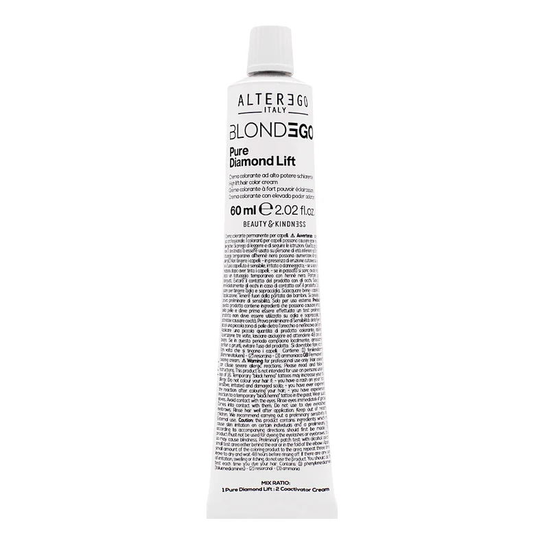 Alterego Blondego Pure Diamond Lift 60ml - crème colorante éclaircissante irisé