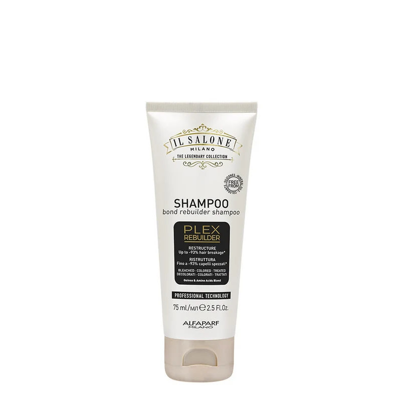 Alfaparf Milano Il Salone Plex Rebuilder Shampoo 75ml - shampooing restructurant pour cheveux abîmés