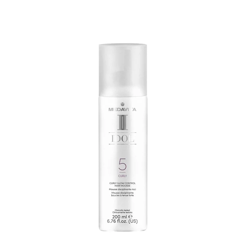 Medavita Idol Curly Glow Curl Control Hair Mousse 200ml - mousse disciplinante boucles