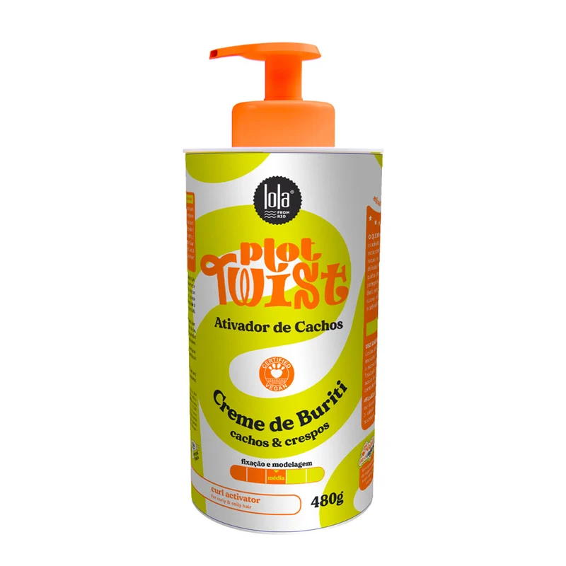Lola From Rio Plot Twist Activador De Cachos Creme De Buriti 480gr - crème cheveux frisés et bouclés