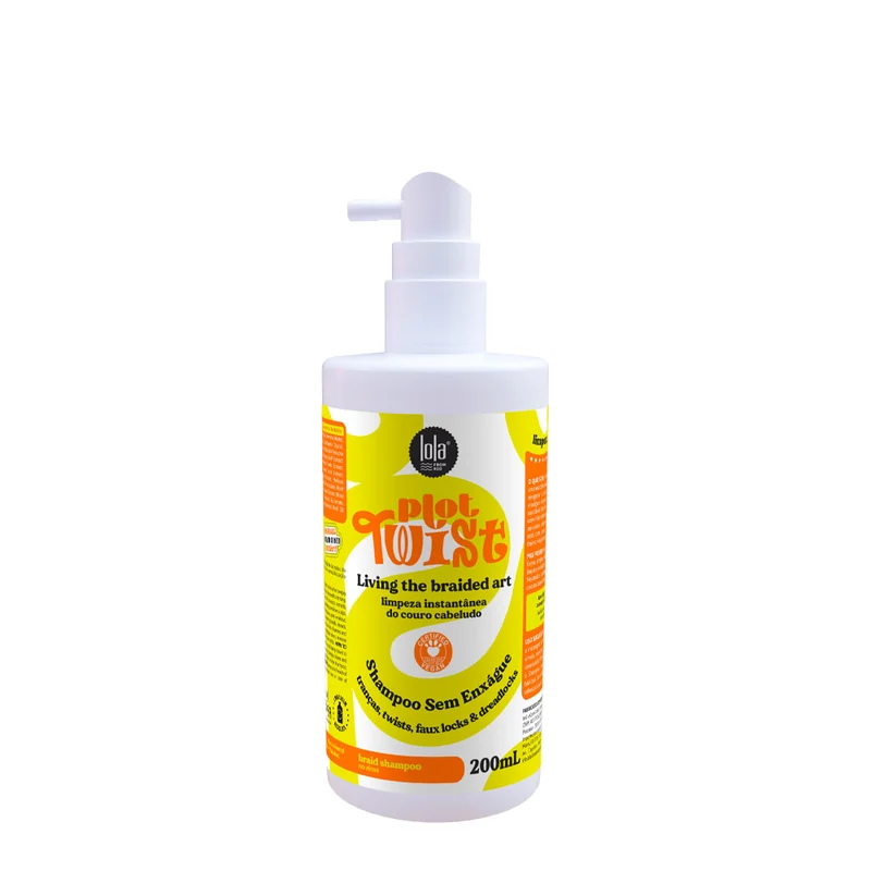 Lola From Rio Plot Twist Living The Braided Art Shampoo Sem Enxágue 200ml - shampooing sec