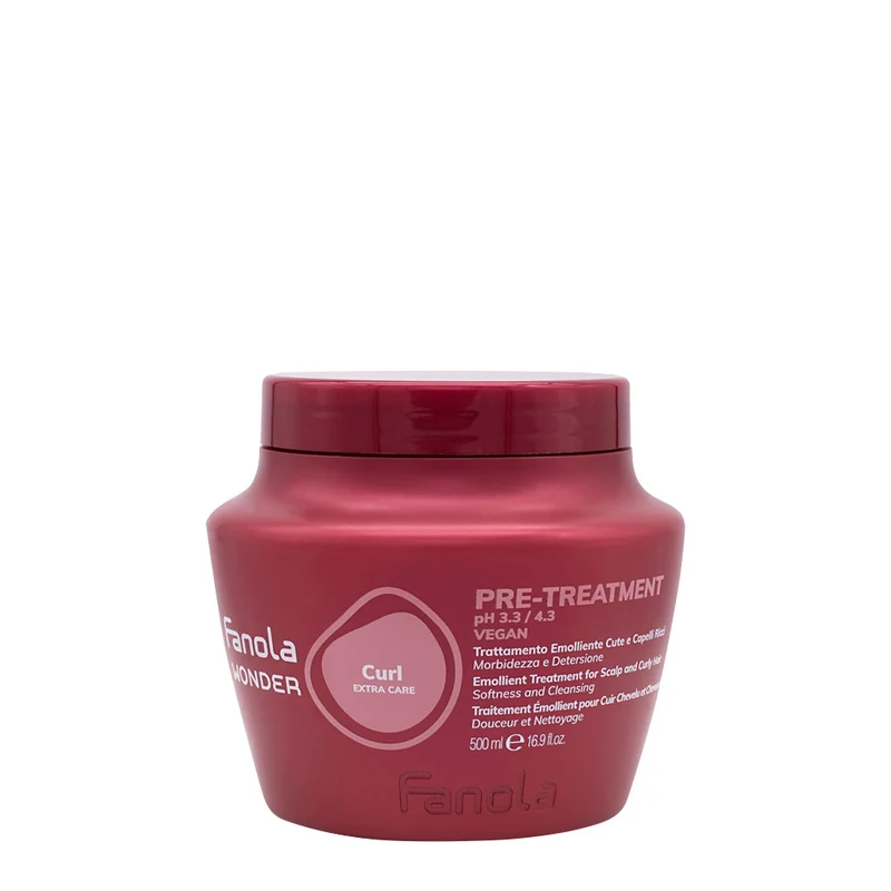 Fanola Wonder Curl Pre-Treatment 500ml - soin émollient pour le cuir chevelu