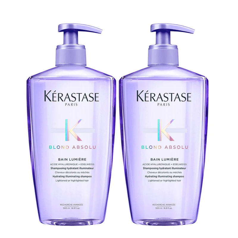 Kerastase Blond Absolu Bain Lumiere Kit 2 shampooing illuminateur cheveux blondes 500+500ml