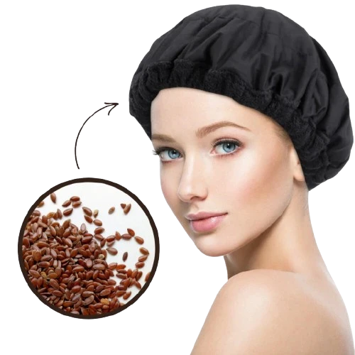 Bonnet de soin Capillaire Chauffant aux Graines de Lin