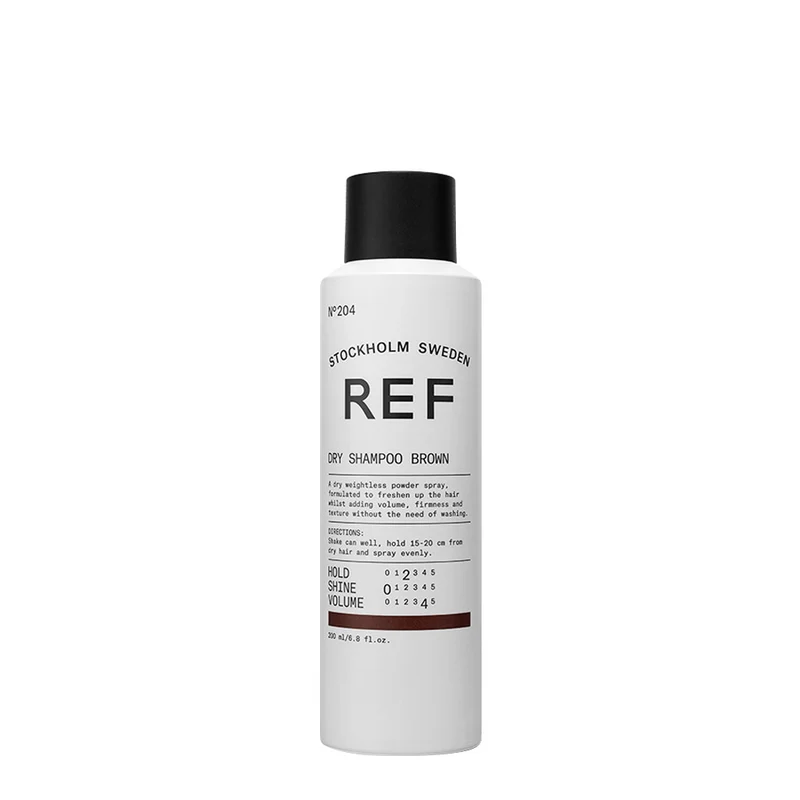 Stockholm Sweden Ref Dry Shampoo Brown 200ml - shampoing sec cheveux bruns