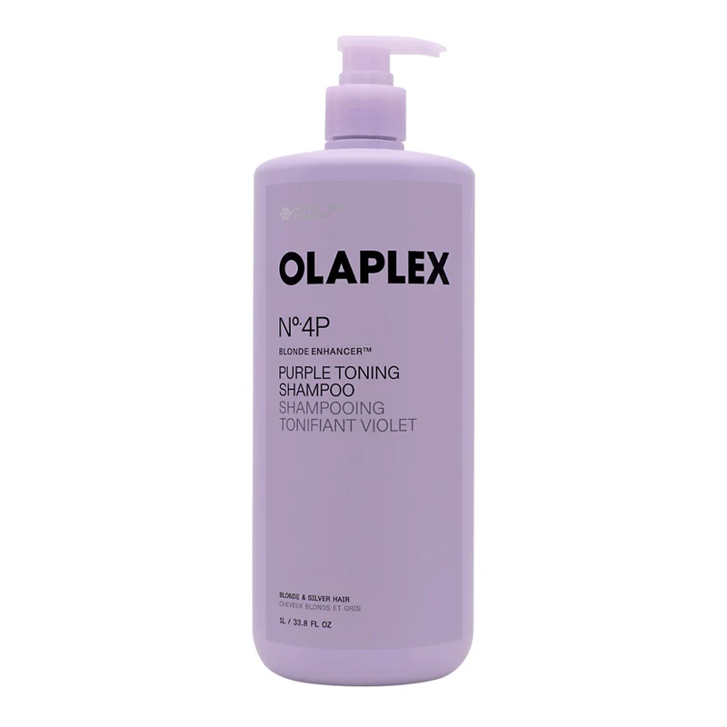Olaplex N°4P Blonde Enhancer Purple Toning Shampoo 1000ml - shampoo tonifiant pour cheveux blonds