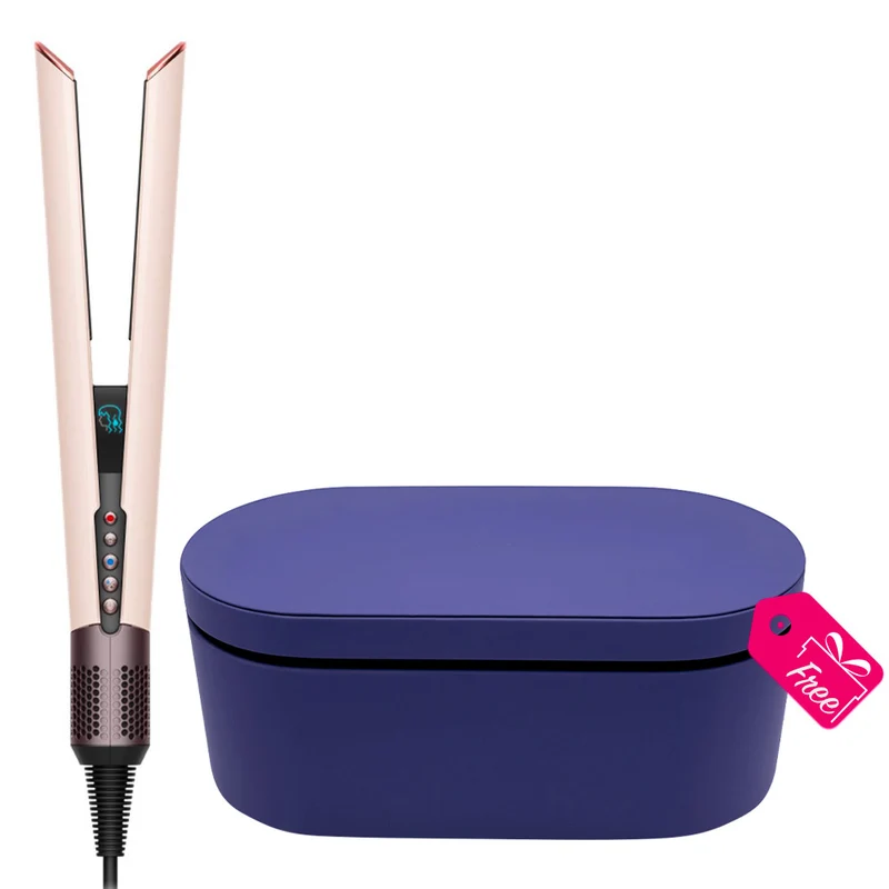 Dyson Airstrait Rose Poudre / Or Rose + Coffret Violet OFFERT