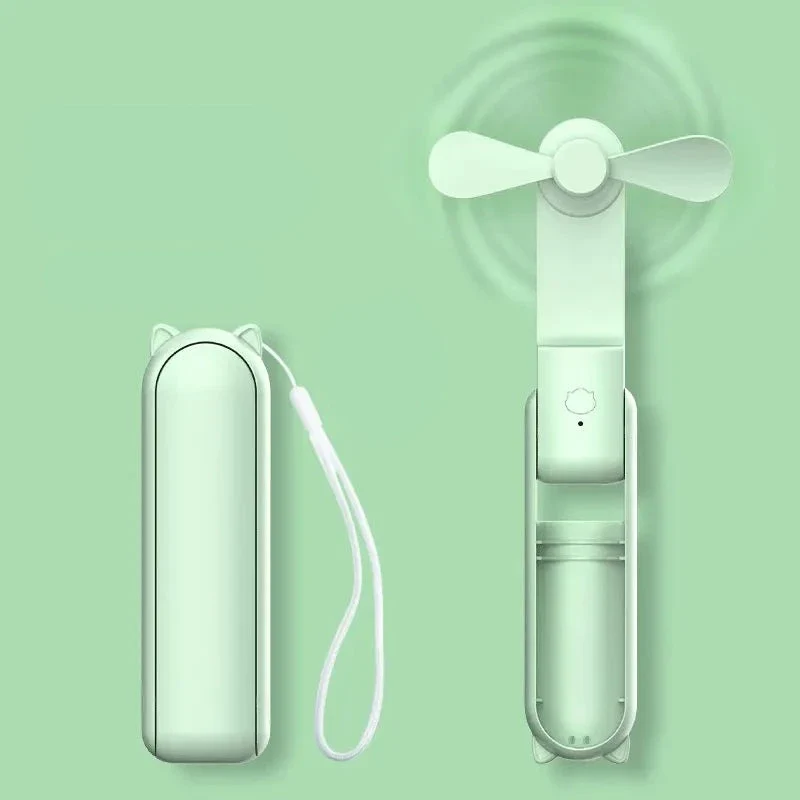 Mini ventilateur portable USB avec batterie externe intégrée