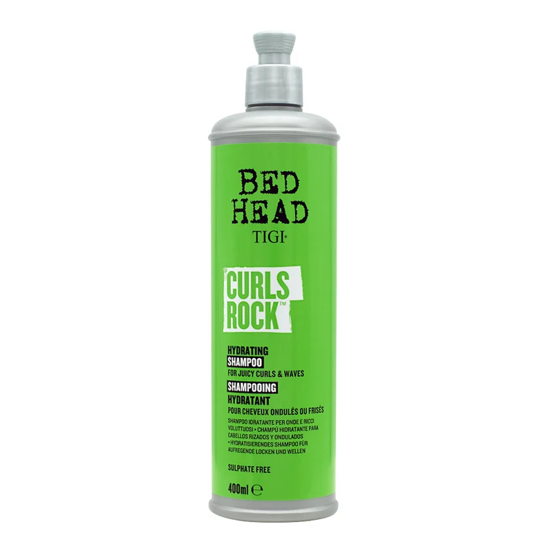 Tigi Bed Head Curls Rock Hydrating Shampoo 400ml - shampoing pour cheveux bouclés et ondulés