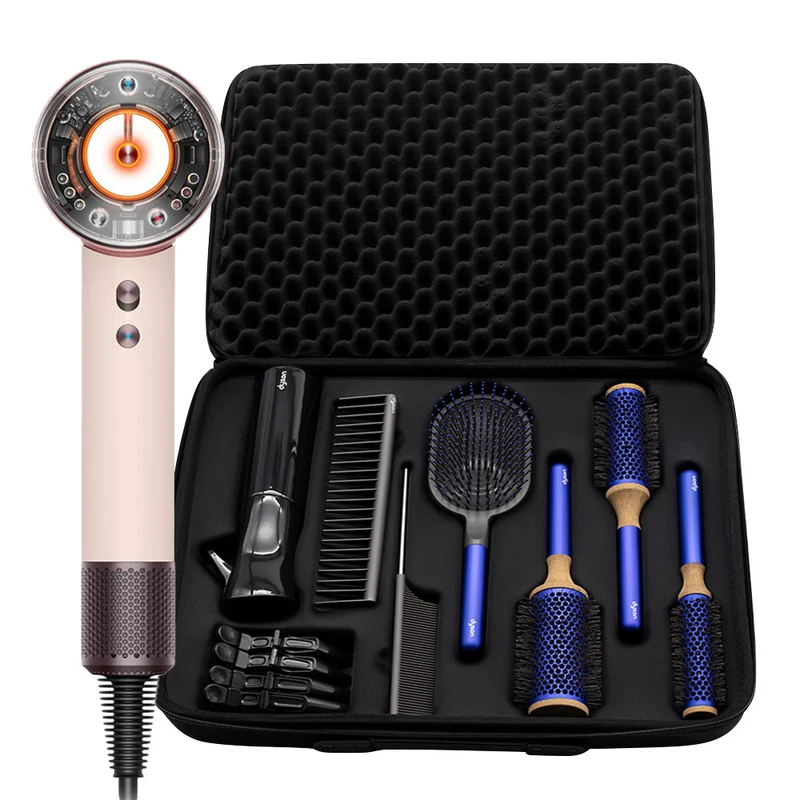 Dyson Supersonic Nural Phon Rose Poudré / Or Rose + Kit Brosses de Coiffage EN CADEAU