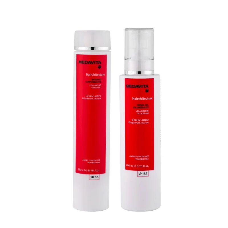 Medavita Hairchitecture Shampooing Volumateur 250ml Gel Crème 200ml