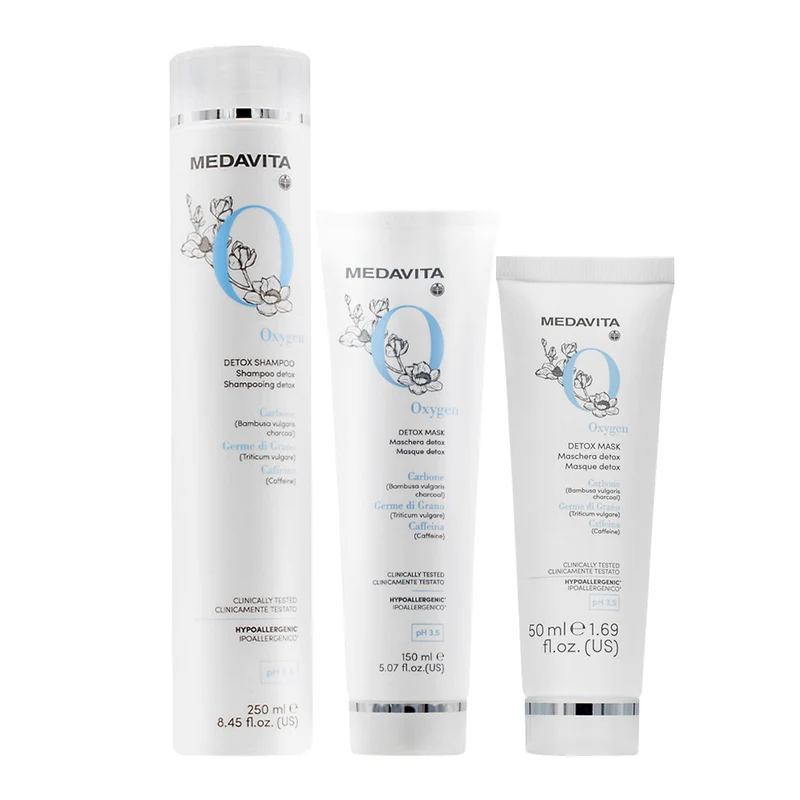 Medavita Cute Oxygen Detox Shampoo 250ml Mask 150ml + Mask 50ml