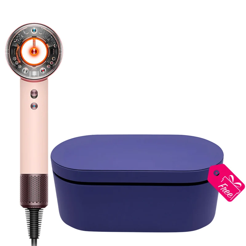 Dyson Supersonic Nural Straight + Wavy Phon Rose Poudré / Or Rose + Coffret Violet GRATUIT