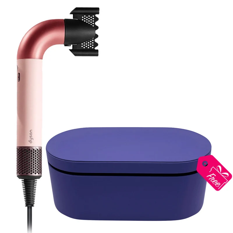 Dyson Supersonic R Rose Poudre/Or Rose Cheveux Ondulés + Coffret Violet OFFERT