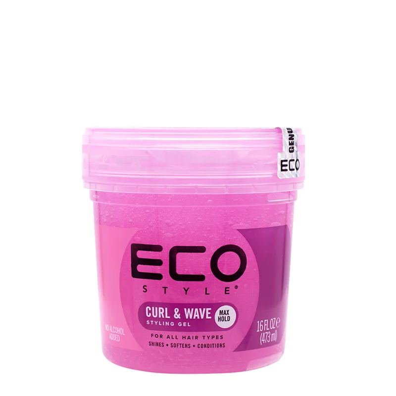 Eco Style Curl & Wave Styling Gel Max Hold 473ml - gel cheveux bouclés