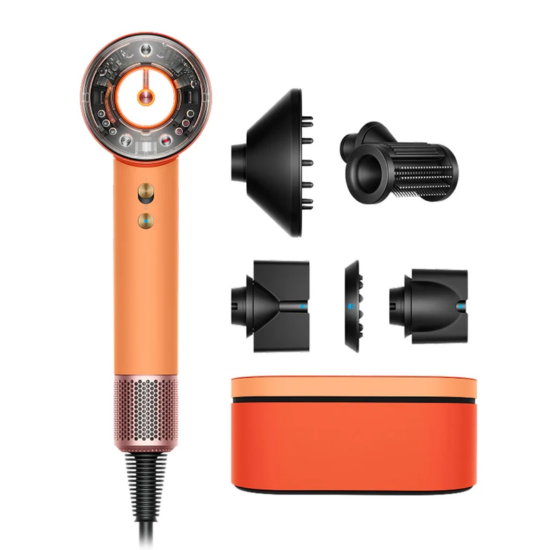 Dyson Supersonic Nural Straight + Wavy Phon Apricot/Topaz - sèche-cheveux pour cheveux lisses et ondulés