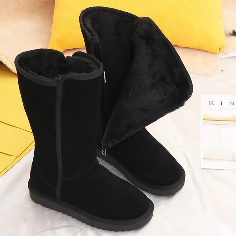 Bottes montantes ULTRA chaudes à Fermeture à Zip