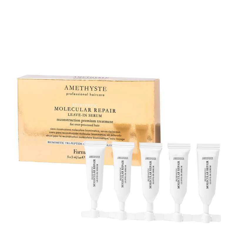 Farmavita Amethyste Biommetic Molecular Repair Leave-in Serum 5x5ml - sérum cheveux abîmés