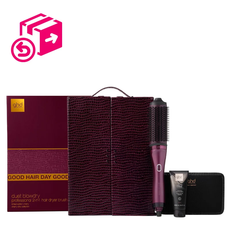 Hair Gallery Resi Come Nuovi Ghd Cherry Chic Duet Blowdry - imballaggio danneggiato e spazzola mancante