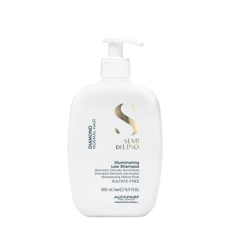 Alfaparf Milano Semi Di Lino Diamond Illuminating Low Shampoo 500ml - shampooing doux illuminateur pour cheveux normaux