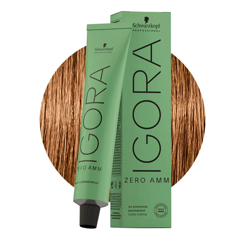 Schwarzkopf Igora Zero Amm 7-60 Blond Moyen Chocolat Naturel 60ml - coloration permanente sans ammoniaque
