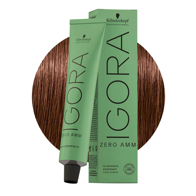 Schwarzkopf Igora Zero Amm 6-68 Blond Foncé Chocolat Rouge 60ml-coloration permanente sans ammoniaque