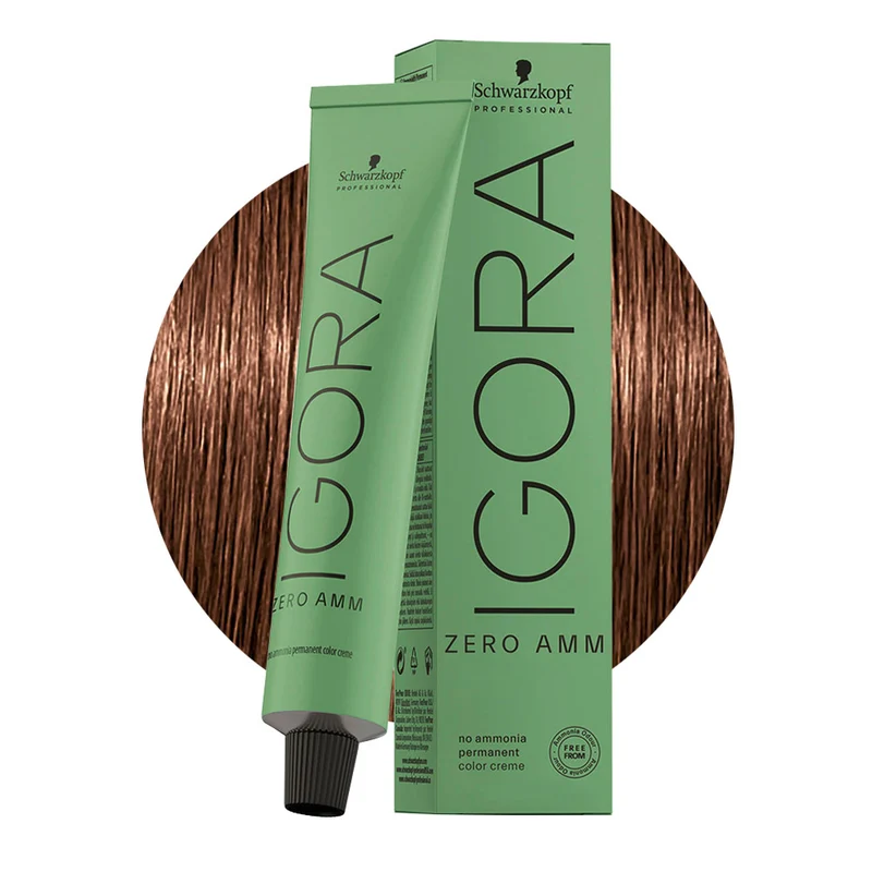 Schwarzkopf Igora Zero Amm 6-6 Blond Foncé Chocolat 60ml - coloration permanente sans ammoniaque